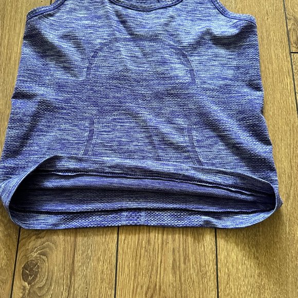 Lululemon swiftly tech tank heathered bruised berry race length size 4 - Picture 3 of 4